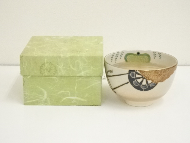JAPANESE TEA CEREMONY / TEA BOWL CHAWAN / WHEEL 